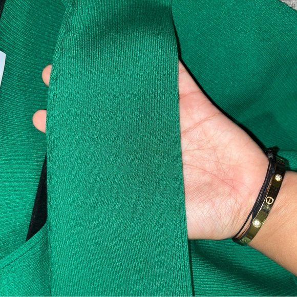 Chandail crop top vert Zara manche longue nouveau - Picture 2 of 3